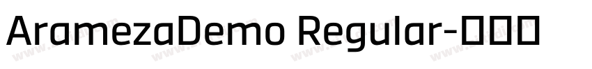AramezaDemo Regular字体转换